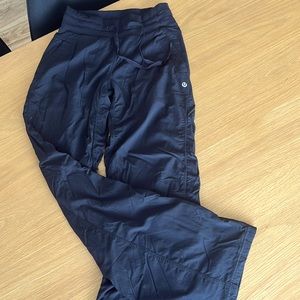 Black lululemon double layered pants